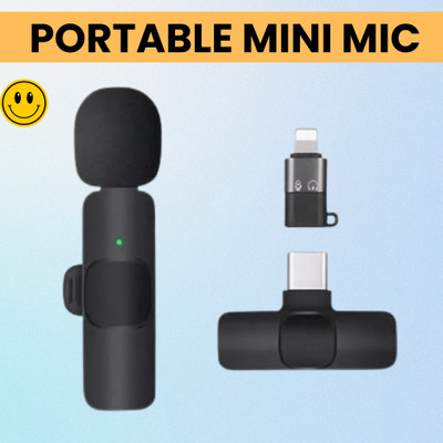 Clairbell K8 Wireless Microphone With Bluetooth Mic and Plug for Vlogging, YoutubeE220 Microphone