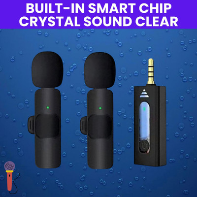 GUGGU K35 Wireless Mic With Collar Microphone forYoutube/Voice Recording/InterviewX326 Microphone