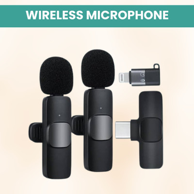 Clairbell K9 Dual (Wireless Microphone) With Bluetooth Mic & Plug for Vlogging/YouTubD27 Microphone