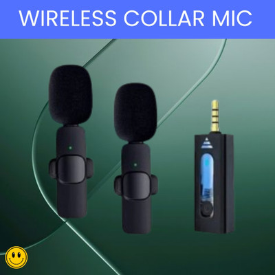 FRONY K35 Wireless Microphone Bluetooth Collar Mic for YouTub/Live Stream/VloggingC378 Microphone