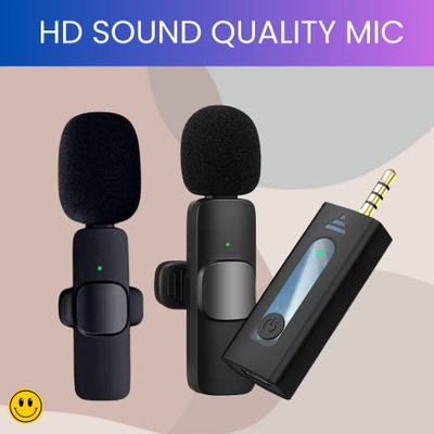 FRONY K35 Wireless Microphone Bluetooth Collar Mic for YouTub/Live Stream/VloggingC276 Microphone