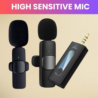 GUGGU K35 (Wireless Microphone)Bluetooth Collar Micfor YouTub/Live Stream/VloggingP91 Microphone