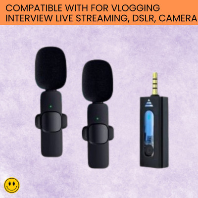 Clairbell K35 Wireless Microphone Bluetooth Collar Mic for YouTub/Live Stream/VloggingT78 Microphone