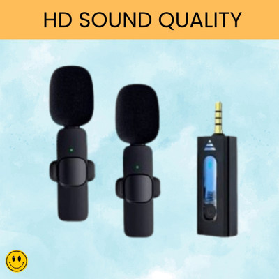 GUGGU K35 Wireless Microphone Bluetooth Collar Mic for YouTub/Live Stream/VloggingW27 Microphone