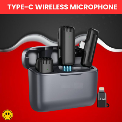 Clairbell J13 Wireless Microphone With Coller Mic Noise Reduction for Youtube/VloggingY365 Microphone