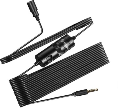 Fgkitoflex Boya By-m1 3.5mm Electret Condenser Micr with 1/4 Adapter for smartphones Mic Microphone