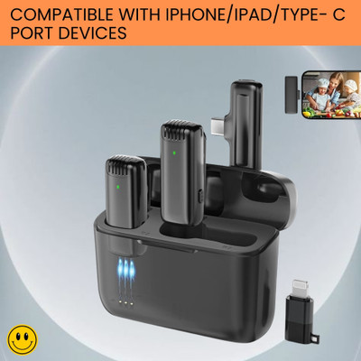 FRONY J13 Wireless Microphone With Coller Mic Noise Reduction for Youtube/VloggingB188 Microphone