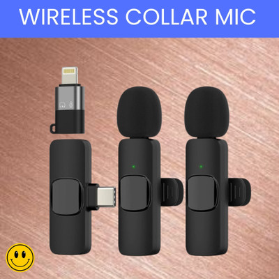 FRONY K9 Wireless Microphone Receiver With Recording Clip Mic for Youtube/VloggingC219 Microphone