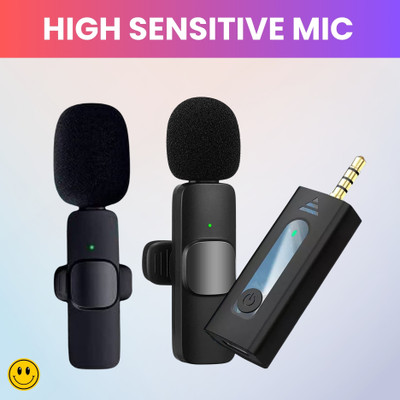 GUGGU K35 Wireless Microphone Bluetooth Collar Mic for YouTub/Live Stream/VloggingW438 Microphone