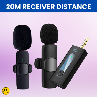 GUGGU K35 Wireless Microphone Bluetooth Collar Mic for YouTub/Live Stream/VloggingW280 Microphone
