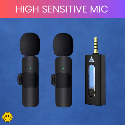 GUGGU K35 Wireless Microphone Bluetooth Collar Mic for YouTub/Live Stream/VloggingW269 Microphone