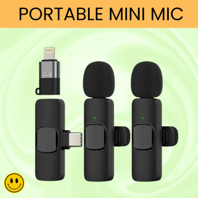 FRONY K9 Wireless Microphone Receiver With Recording Clip Mic for Youtube/VloggingA478 Microphone