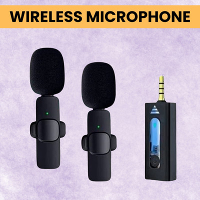 GUGGU K35 (Wireless Microphone)Bluetooth Collar Micfor YouTub/Live Stream/VloggingP165 Microphone