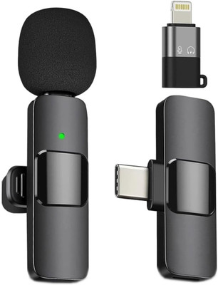 4uonly K8 Wireless Type-C Lightning Connector WIRELESs (Black)pol2 Microphone