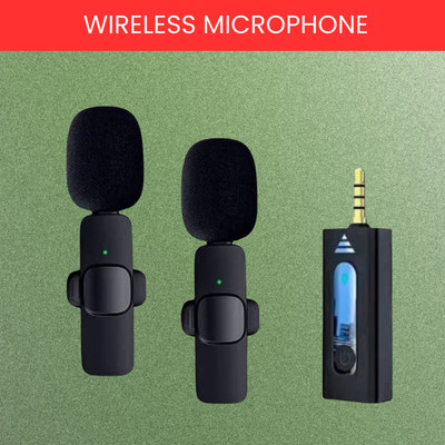 GUGGU K35 (Wireless Microphone)Bluetooth Collar Micfor YouTub/Live Stream/VloggingP391 Microphone