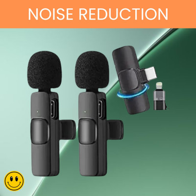 FRONY K9 Wireless Microphone Receiver With Recording Clip Mic for Youtube/VloggingC372 Microphone