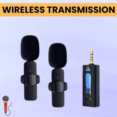 GUGGU K35 Wireless Mic With Collar Microphone forYoutube/Voice Recording/InterviewX462 Microphone