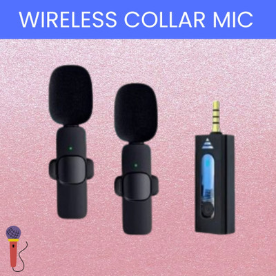Clairbell K35 Wireless Mic With Collar Microphone forYoutube/Voice Recording/InterviewN493 Microphone