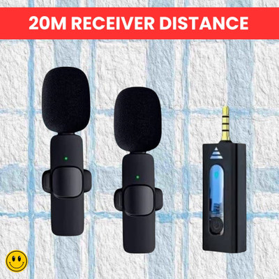 GUGGU K35 Wireless Microphone Bluetooth Collar Mic for YouTub/Live Stream/VloggingW108 Microphone