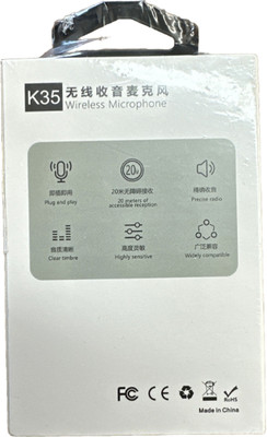 FRONY KL110-MIC146-K35 3.5 MM WIRELESS MICROPHONE PLUG & PLAY FOR YOUTUBE Microphone