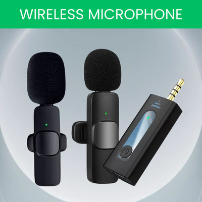 GUGGU K35 (Wireless Microphone)Bluetooth Collar Micfor YouTub/Live Stream/VloggingO80 Microphone