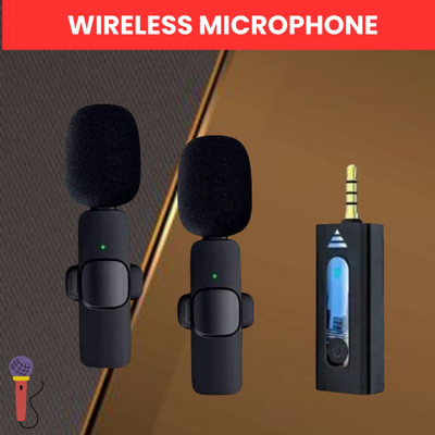 Clairbell K35 Wireless Mic With Collar Microphone forYoutube/Voice Recording/InterviewV120 Microphone