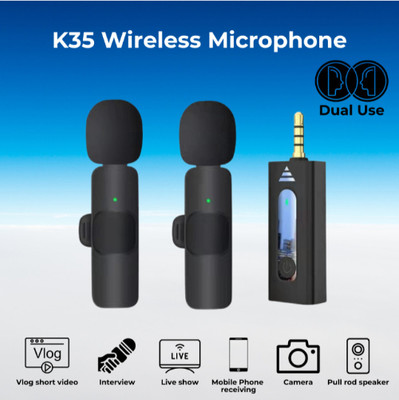 Clairbell ATR_566A_K35 3.5MM WIRELESS MICROPHONE PLUG & PLAY FOR YOUTUBE,VIDEO RECORDING Microphone