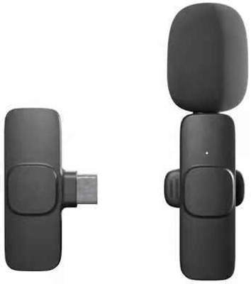 ENMORA K8 mic Wireless PLUG AND Lightning Connector (Black) fgt16 Microphone