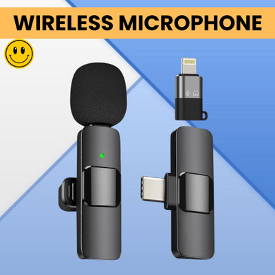 Clairbell K8 Wireless Microphone With Bluetooth Mic and Plug for Vlogging, YoutubeE193 Microphone