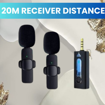 GUGGU K35 (Wireless Microphone)Bluetooth Collar Micfor YouTub/Live Stream/VloggingP105 Microphone
