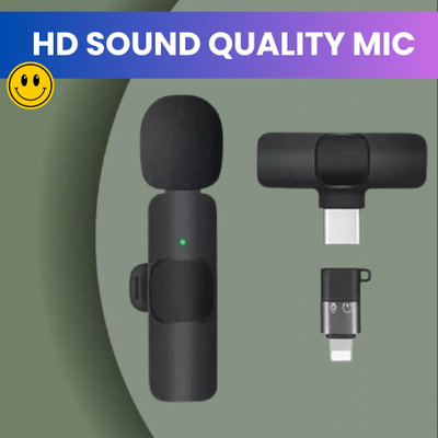 Clairbell K8 Wireless Microphone With Bluetooth Mic and Plug for Vlogging, YoutubeE22 Microphone