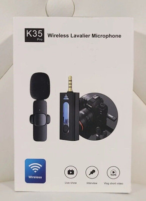 Clairbell KL111-MIC147-K35 3.5 MM WIRELESS MICROPHONE PLUG & PLAY FOR YOUTUBE Microphone