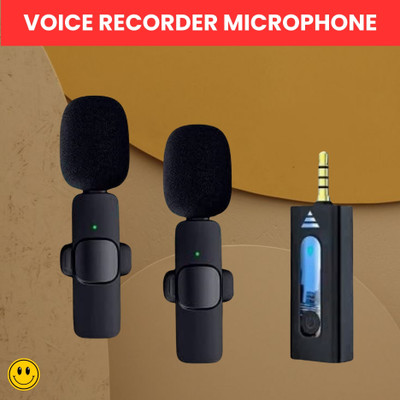 GUGGU K35 Wireless Microphone Bluetooth Collar Mic for YouTub/Live Stream/VloggingW72 Microphone