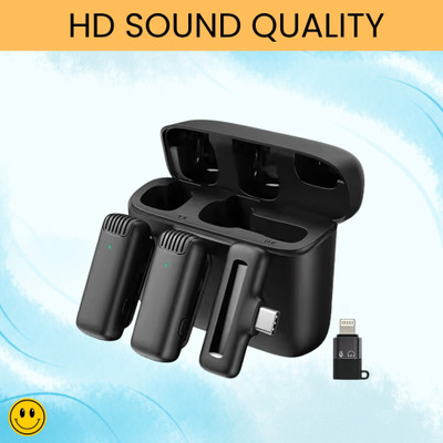 Clairbell J13 Wireless Microphone With Coller Mic Noise Reduction for Youtube/VloggingY467 Microphone