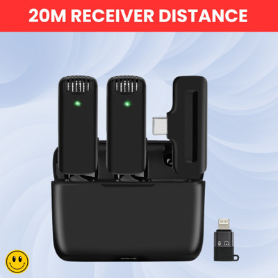 GUGGU J13 Wireless Microphone With Coller Mic Noise Reduction for Youtube/VloggingI243 Microphone