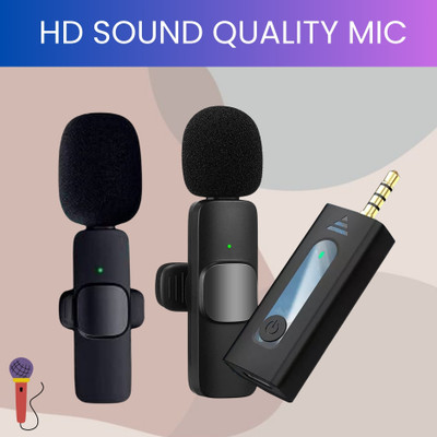 Clairbell K35 Wireless Mic With Collar Microphone forYoutube/Voice Recording/InterviewV226 Microphone