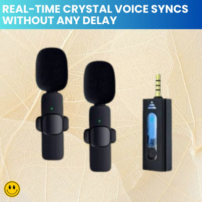 GUGGU K35 Wireless Microphone Bluetooth Collar Mic for YouTub/Live Stream/VloggingW235 Microphone