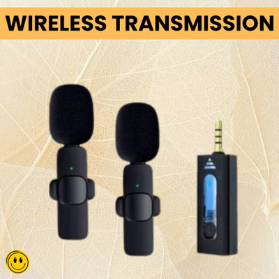 SACRO K35 Wireless Microphone Bluetooth Collar Mic for YouTub/Live Stream/VloggingQ201 Microphone