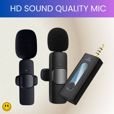 GUGGU K35 Wireless Microphone Bluetooth Collar Mic for YouTub/Live Stream/VloggingW16 Microphone
