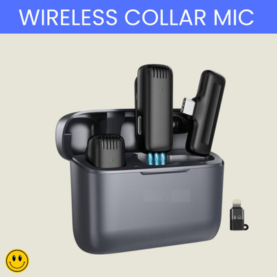 GUGGU J13 Wireless Microphone With Coller Mic Noise Reduction for Youtube/VloggingU202 Microphone