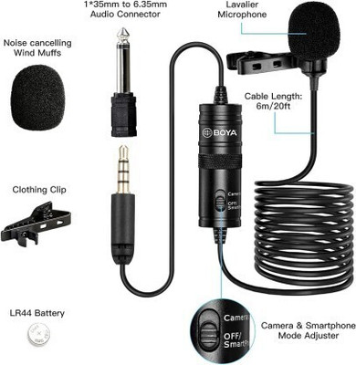 WALNIC BOYA BY-M1 Lavalier Microphone Micro -Cravate Camera Microphone
