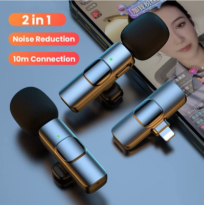 SACRO ATY_933A_K9 DUAL WIRELESS MICROPHONE FOR CONFRENEC,INTERVIEWS & VLOGGING Microphone