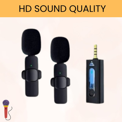 GUGGU K35 Wireless Mic With Collar Microphone forYoutube/Voice Recording/InterviewX356 Microphone
