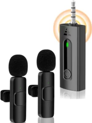 Clairbell ATY_660A_K35 3.5MMDUAL WIRELESS MICROPHONE PLUG PLAY FOR YOUTUBE,VIDEO RECORDING Microphone
