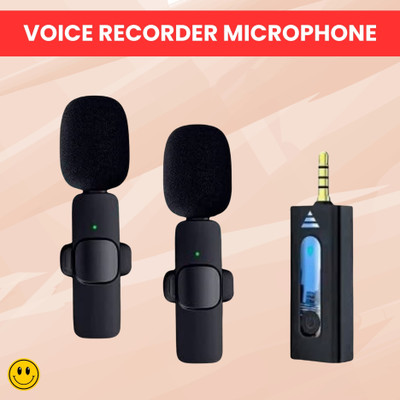 GUGGU K35 Wireless Microphone Bluetooth Collar Mic for YouTub/Live Stream/VloggingW334 Microphone