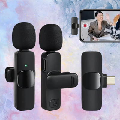 Zerolag K9 Type C Wireless Mic - Perfect for Mobile Journalists 6 months(Black)