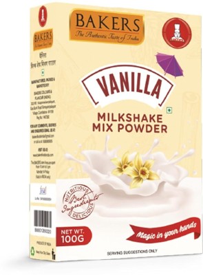 Bakers Milk Shake Mix | Vanilla Flavour | Classic Drink | Instant Premix | Easy to Make(6 x 100 g)