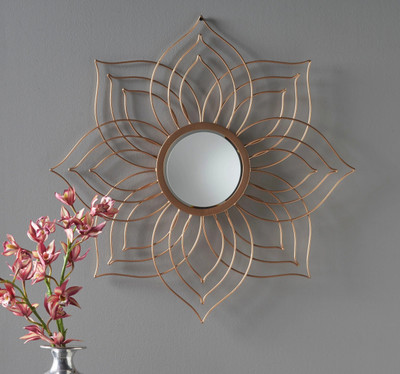 Metalmastery Metal Mastery Urban Reflections Decorative Mirror(Designer Finish : Powder Coated & Hand Painted)
