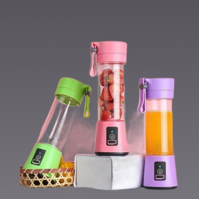 GUGGU PRO 450 W Juicer Mixer Grinder(U21_Juicer USB Rechargeable 6-Blade Portable Juicer Blender | 1 Jar | Multicolor)