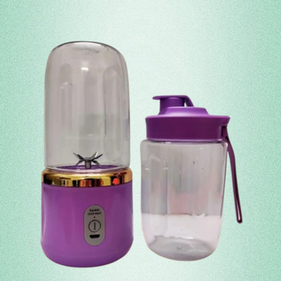 kwquxj PJC-30 40 W Juicer Mixer Grinder(Mini Rechargeable Blender Bottle with Leakproof Flip Top Drinking Cap | 2 Jars | Multicolor)